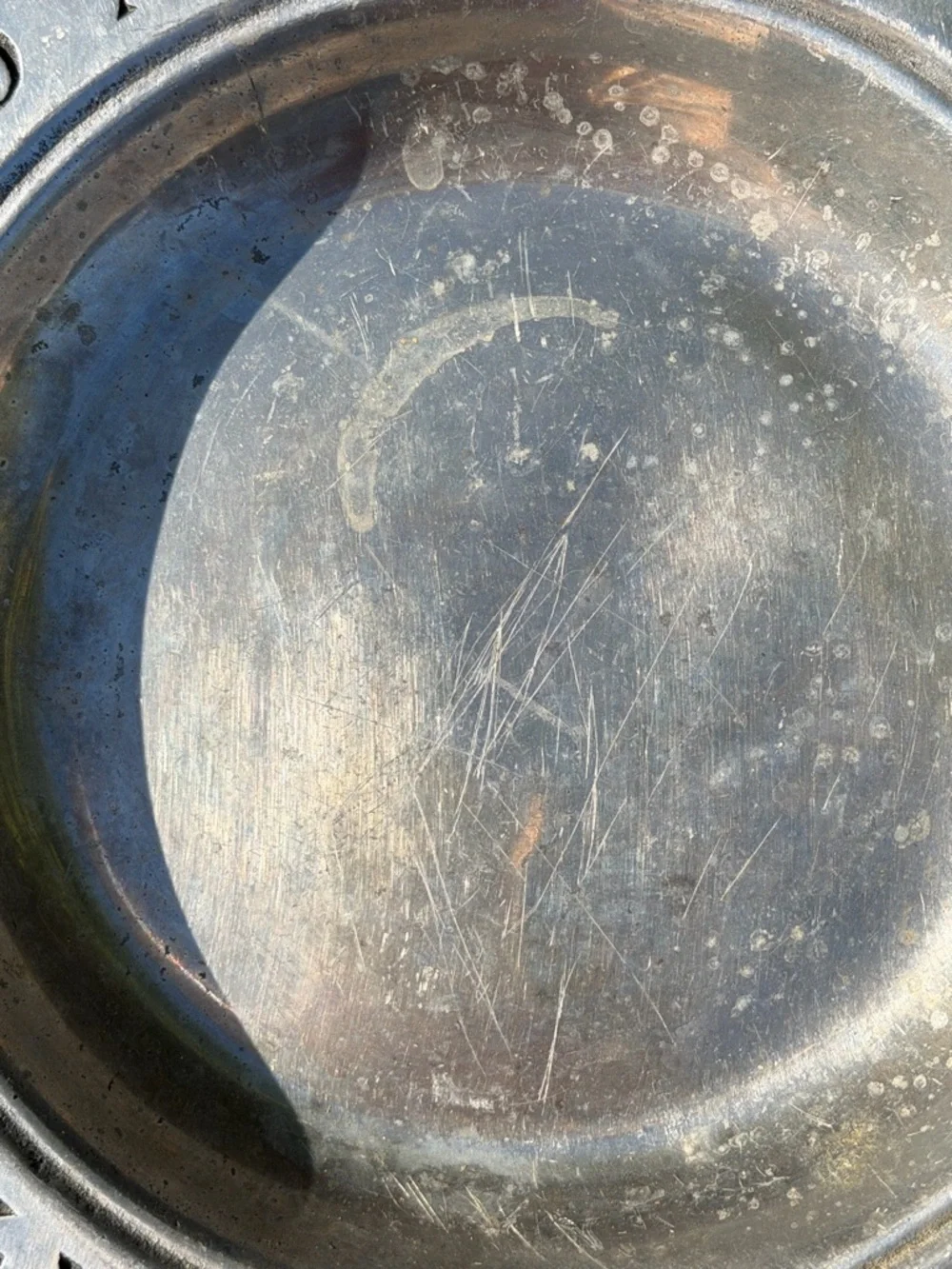 Vintage WILTON ARMETALE RWP Child’s Alphabet Numbers Plate Pewter Serving Dish